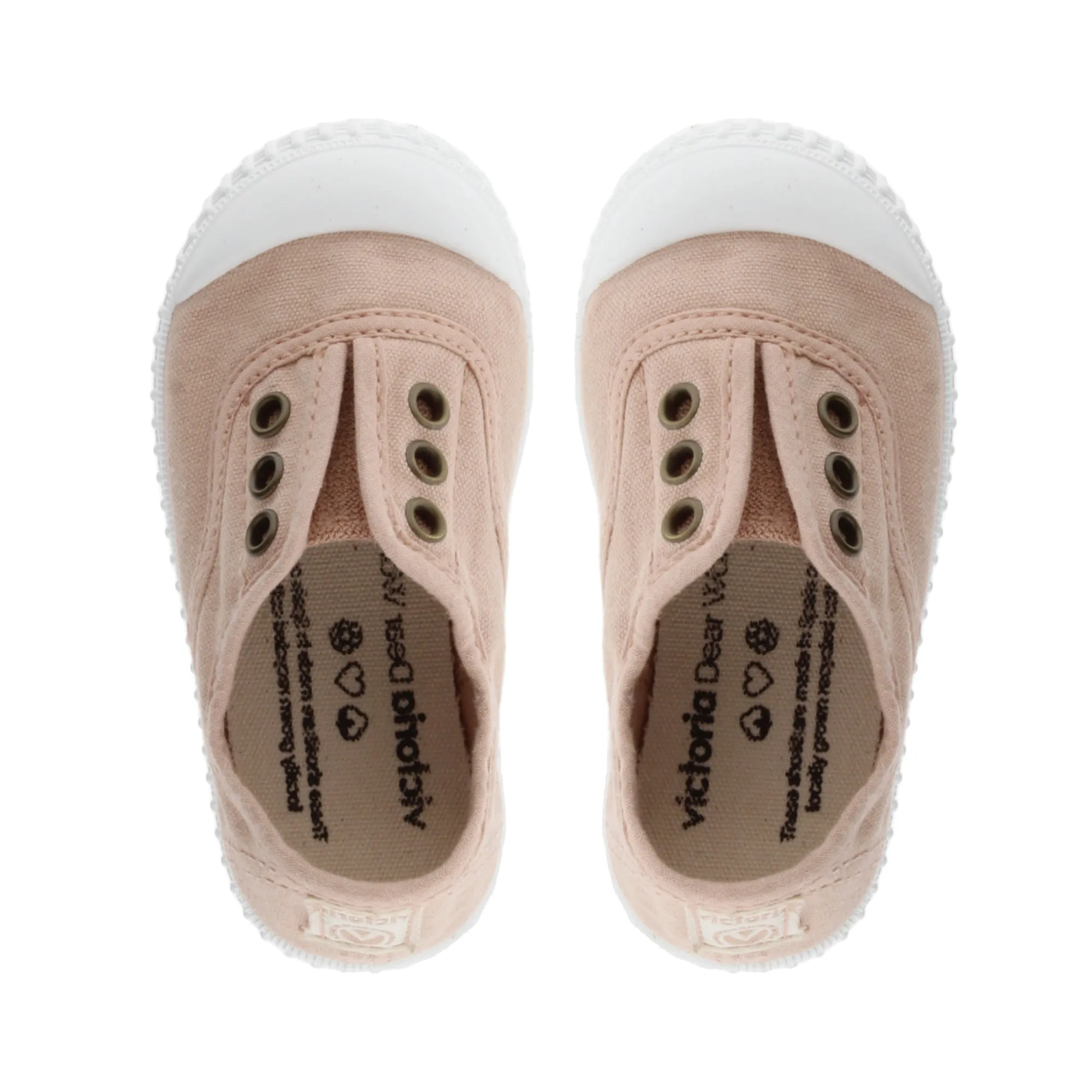 (106627) Children's canvas trainers with elastic - Ballet