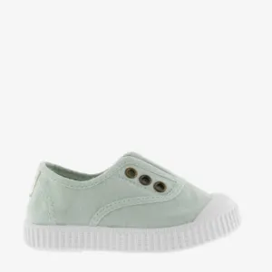 (106627) Children's canvas trainers with elastic - Melon