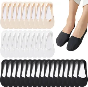 12 Pairs No Show Socks for Women Low Cut Liner Invisible Hidden Cool Socks Non Slip Ice Feeling Socks