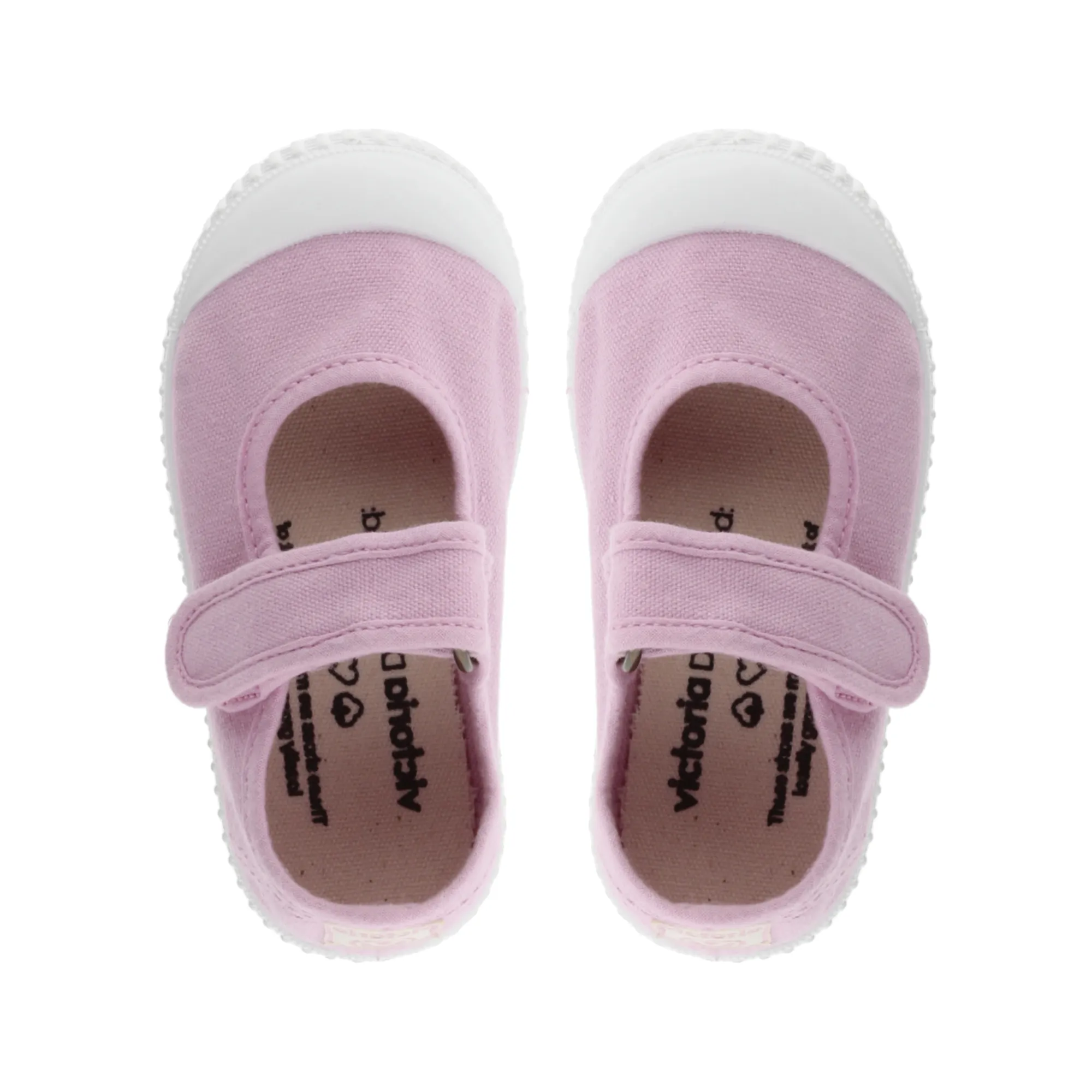 (136605) Children's canvas trainers velcro - Petalo