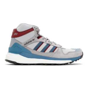 adidas x Human Made Grey and Blue Marathon Sneakers