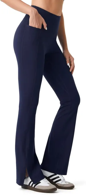 AFITNE Women's Flare Leggings High Waist Yoga Pants with Pockets Tummy Control Workout Casual Bootcut Pants
