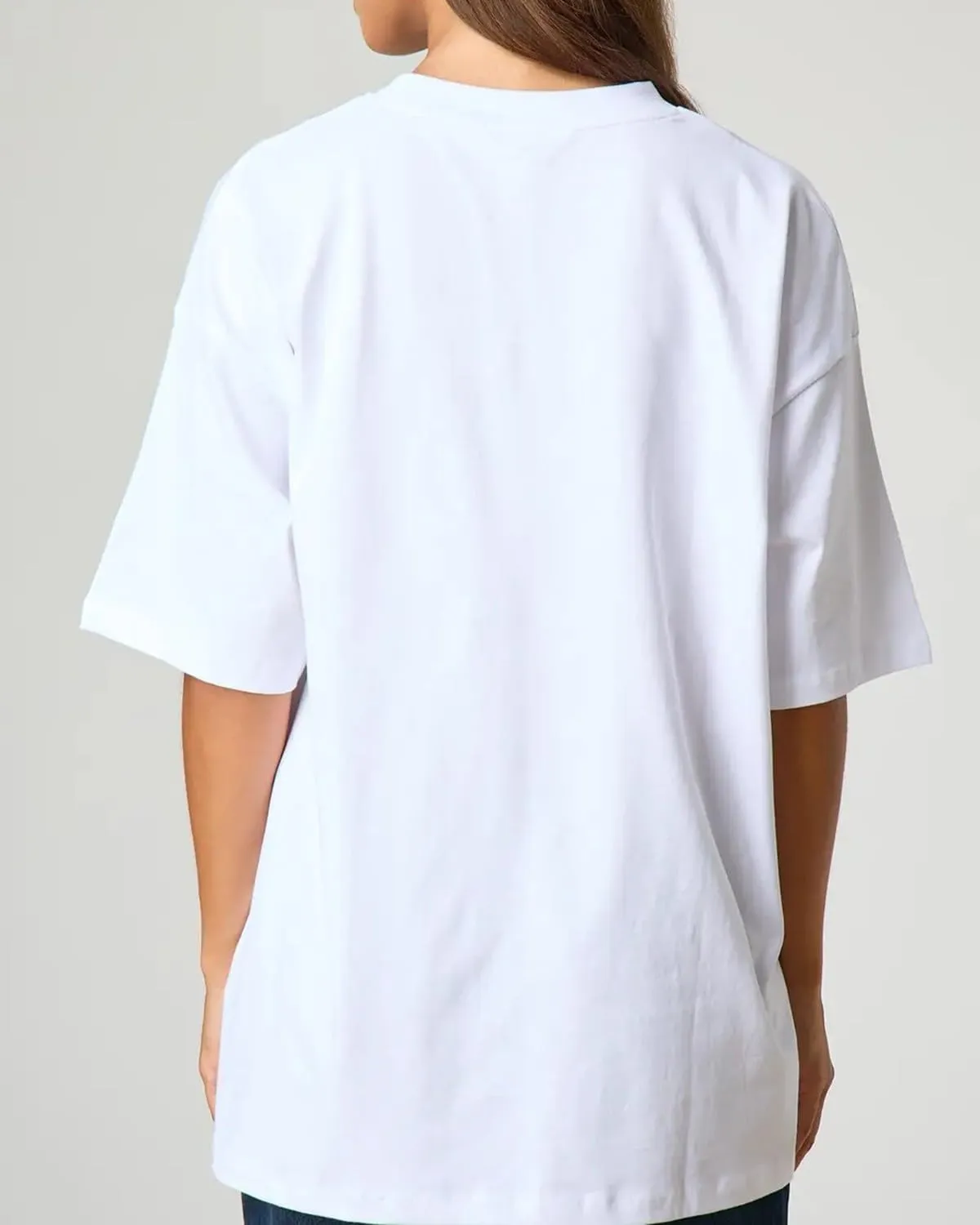 BAIGRAM Women Y2K Oversized Aesthetic Fruit Graphic Print Tee Top Baggy Loose Fit Short Sleeve Cotton Tshirt Summer 2025
