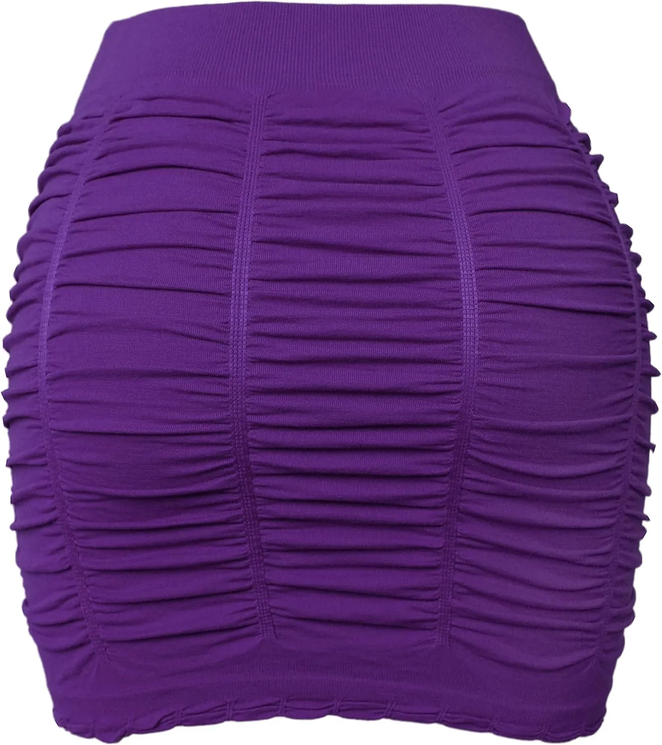 Boutique4Divas Womens Booty Enhancing Solid Mini Stretch Bodycon Club Skirt