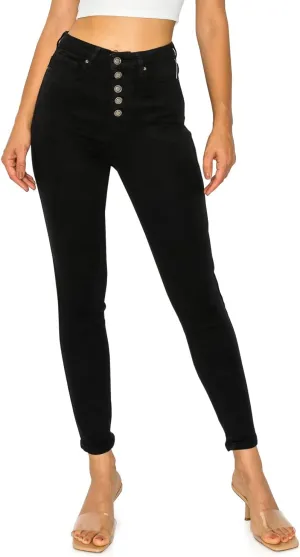 Cali1850 Women's Denim Daydream Skinny Jeans - Super Stretchy Soft Stylish Knit Denim Slim Fit Comfy Casual Pants