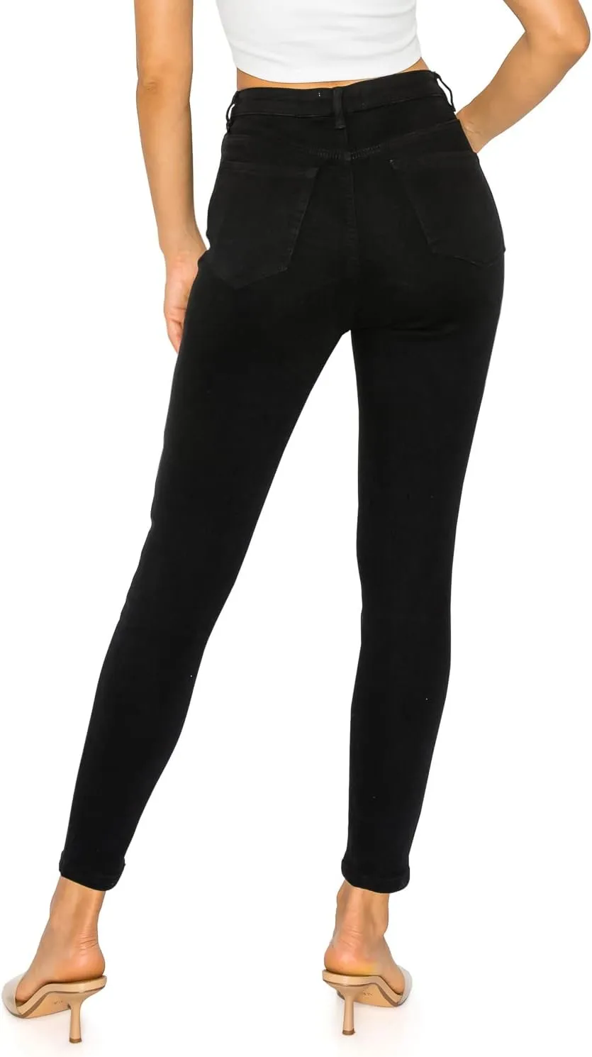 Cali1850 Women's Denim Daydream Skinny Jeans - Super Stretchy Soft Stylish Knit Denim Slim Fit Comfy Casual Pants