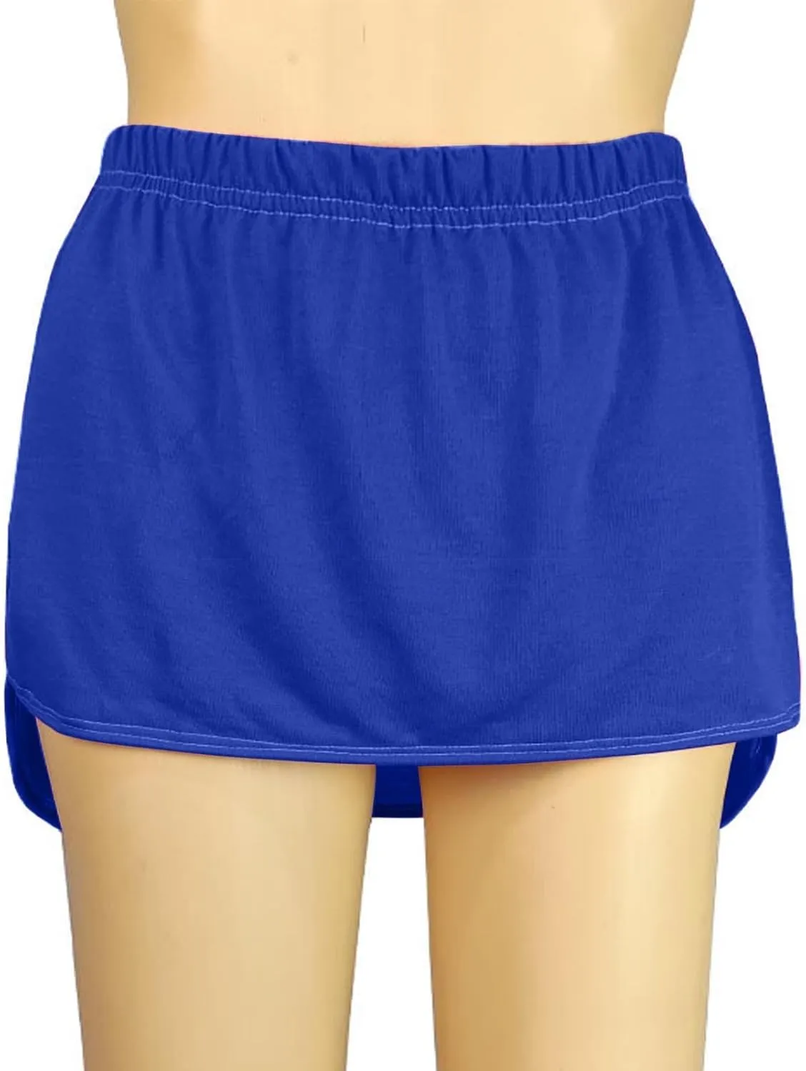 Casual High Waisted Mini Skirts for Women Elastic Solid Basic Pencil Skirt Seamless Bodycon Short Skirts