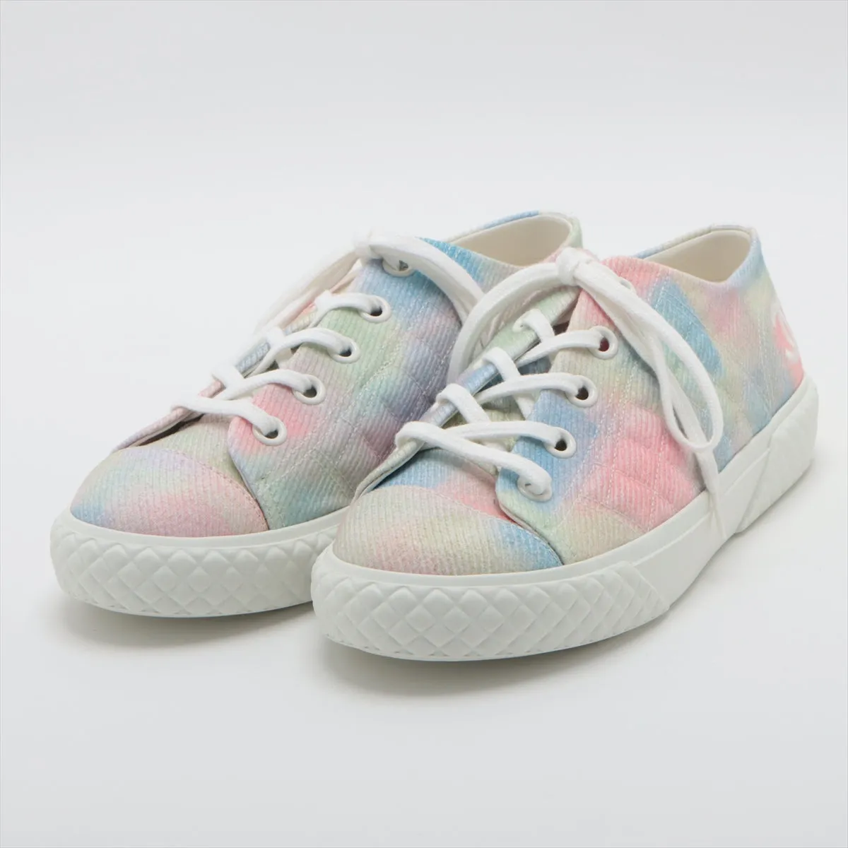 Chanel Coco 22SS Canvas Trainers 38C  Multicolor G38278 Matrasse