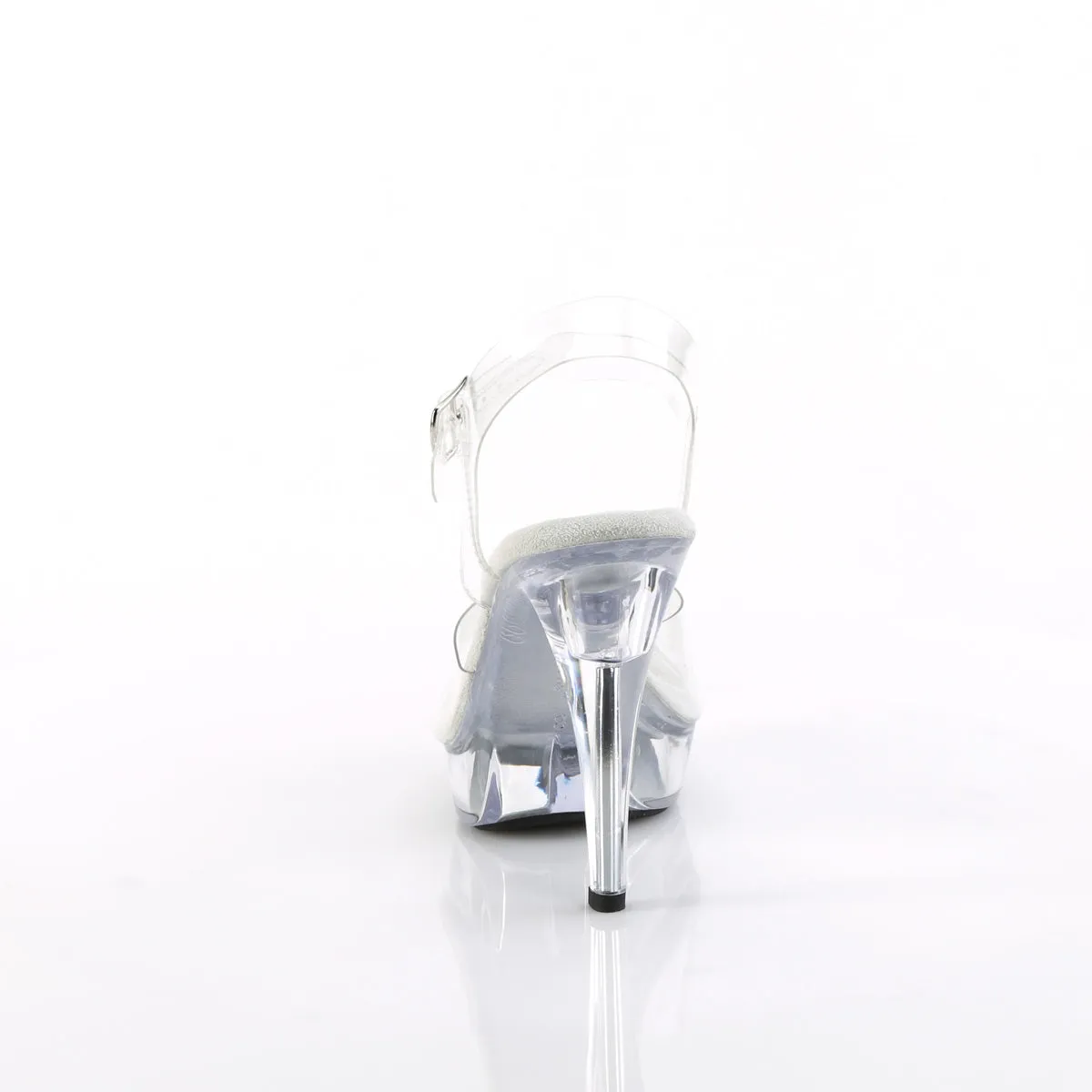 Clear Platform Ankle Strap Sandal 3-colors COCKTAIL-508