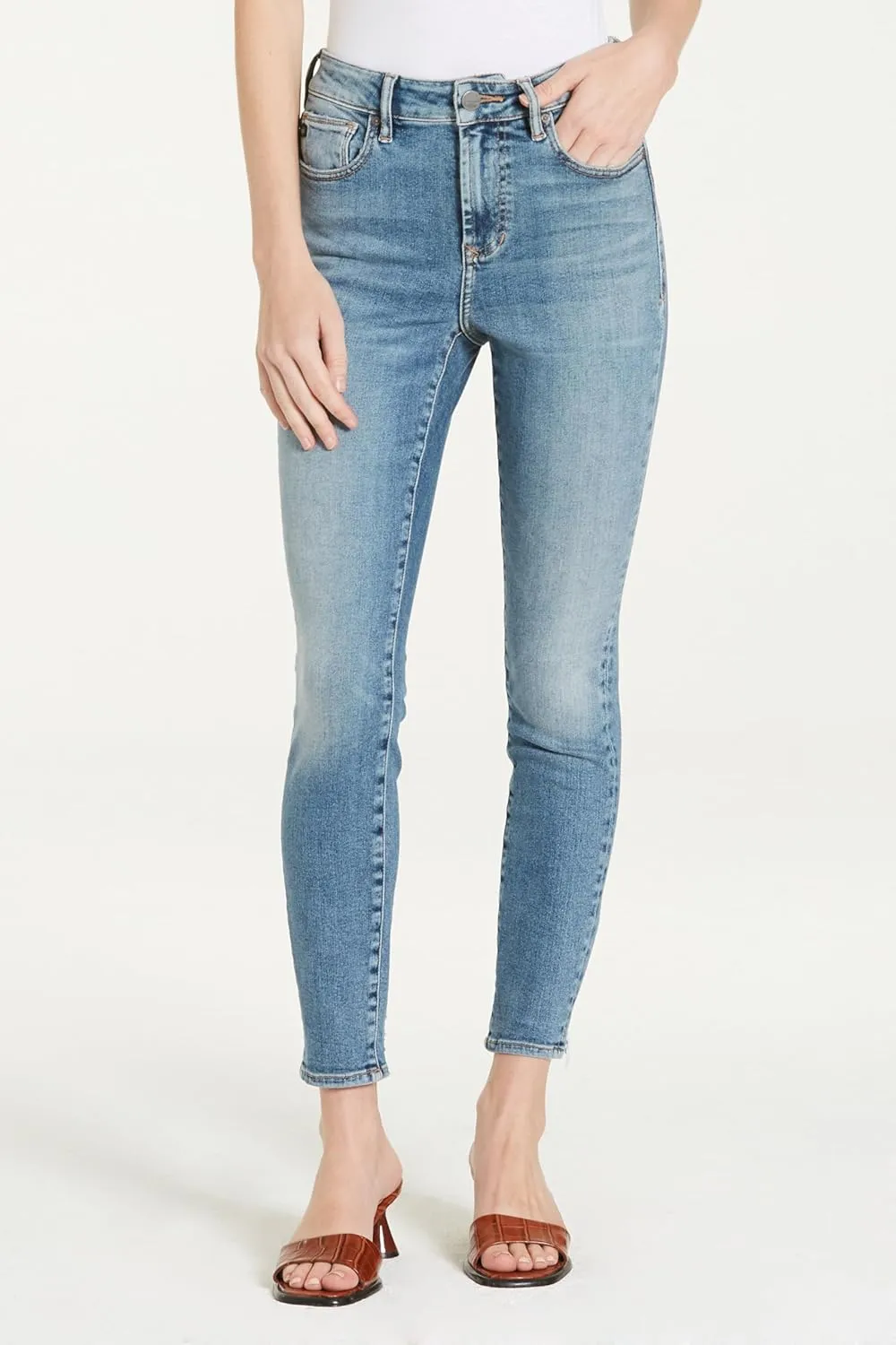 DEAR JOHN Olivia Women's Jeans Skinny Leg Ankle Inseam High Rise