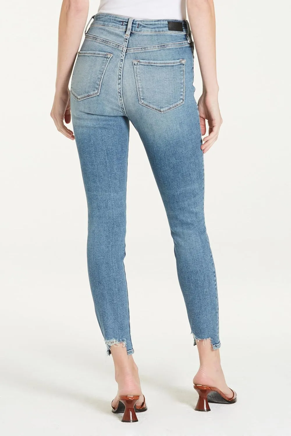 DEAR JOHN Olivia Women's Jeans Skinny Leg Ankle Inseam High Rise