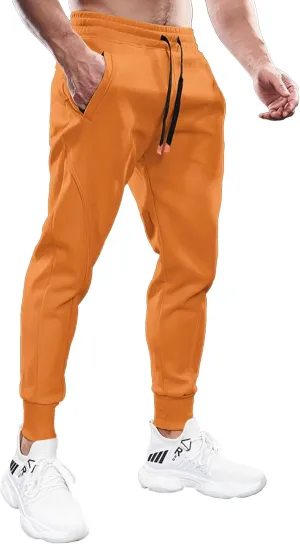 Fioboc Weekend Performance Joggers for Men Sweatpants with Zipper Pockets Athletic Jogger Pants M-3XL