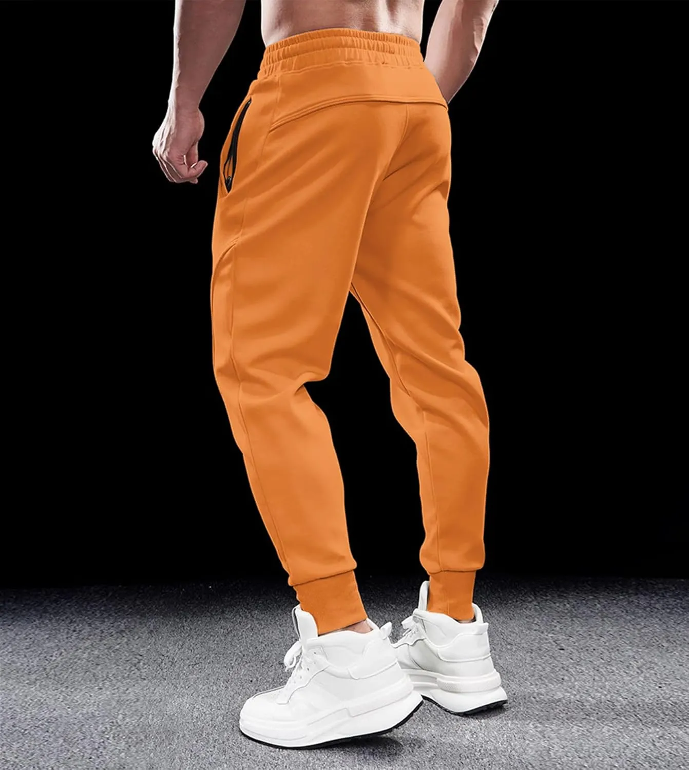 Fioboc Weekend Performance Joggers for Men Sweatpants with Zipper Pockets Athletic Jogger Pants M-3XL