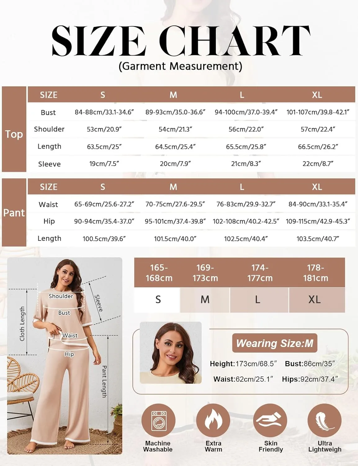 HEEKPEK 2 Piece Sets for Women Summer Outfits Travel Lounge Short Sleeve Sweater Matching Knit Pullover Tops Wide Leg Pants