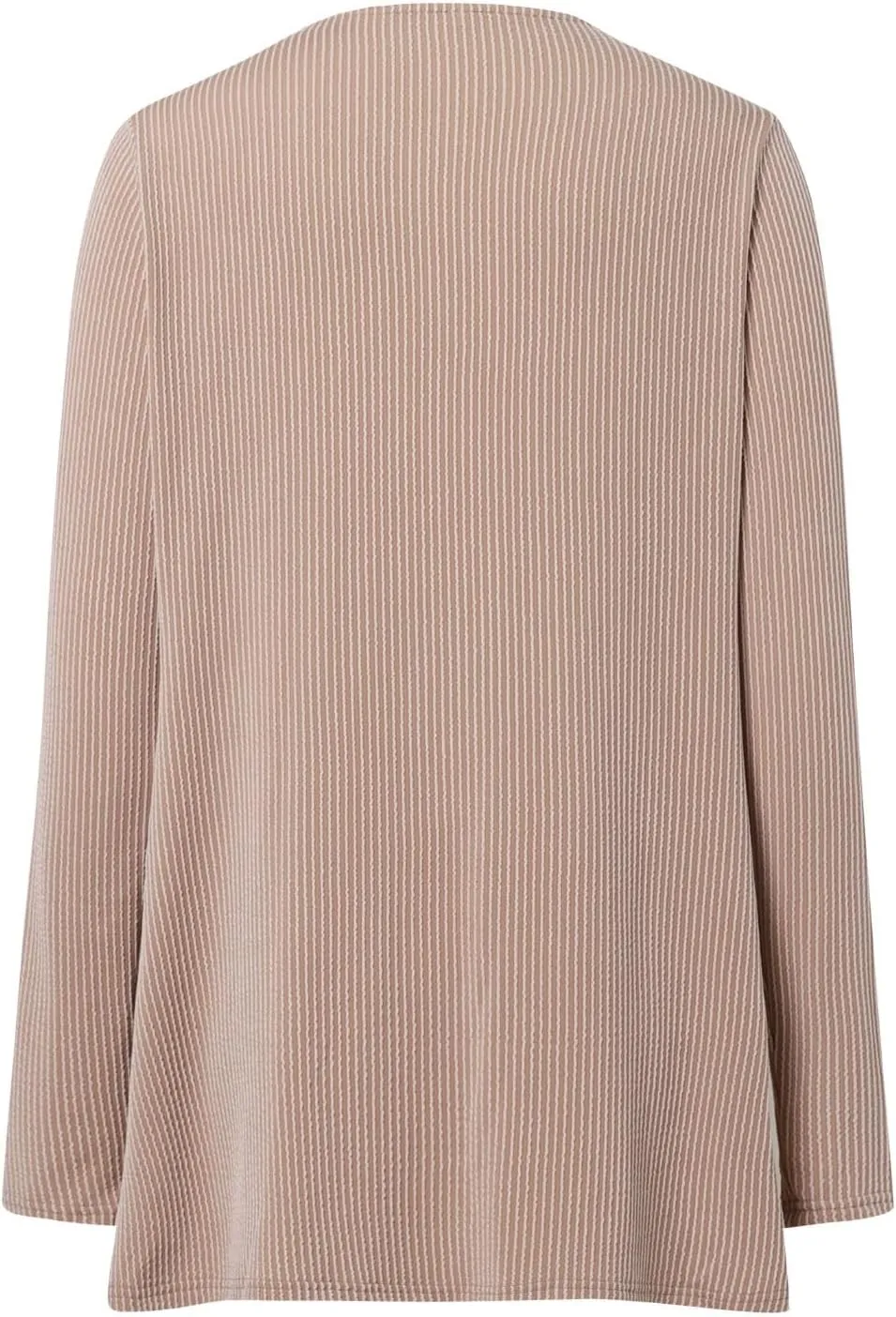 iLH Women Fall Solid Color Cardigan Open Front Lightweight Cardigan Long Sleeve V Neck Cardigan Outerwear with Pocket