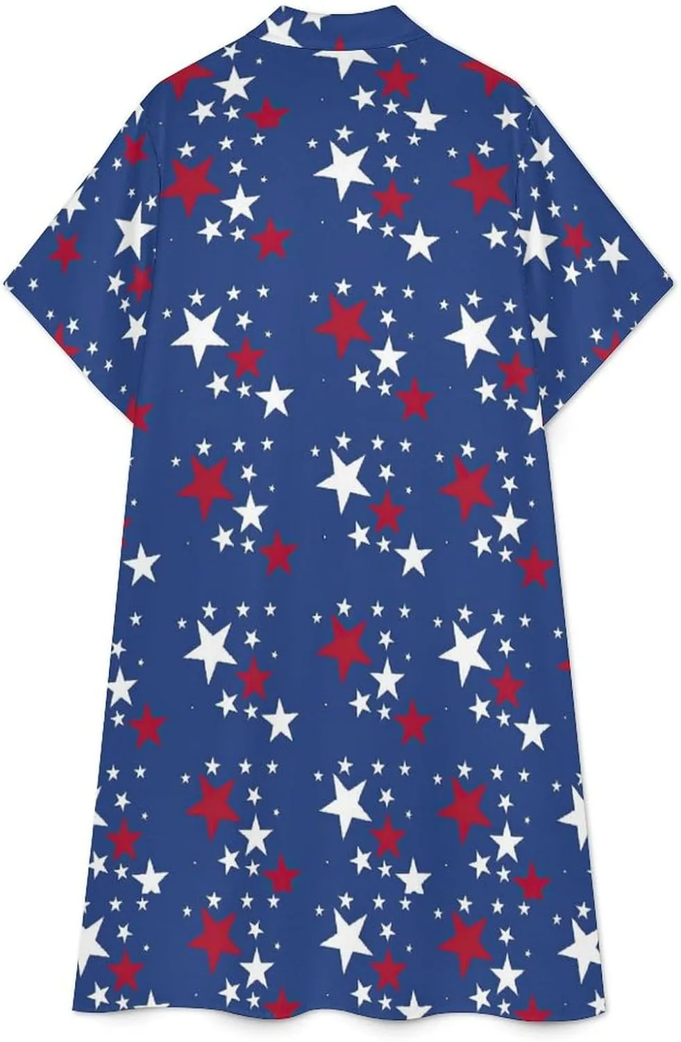 Jamaica Womens Button Down Shirt Dress Summer Simple Short Sleeve Shift Dresses with Pockets