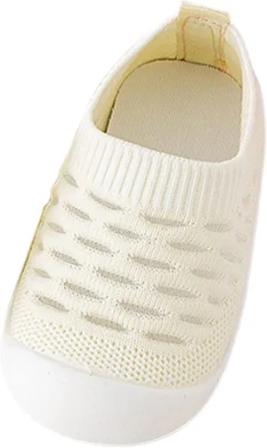 Kids Slip on Infant Toddler Shoes Hollow Out Slip On Socks Shoes Soft Sole Non Slip Wear Out Toddler Floor Shoes