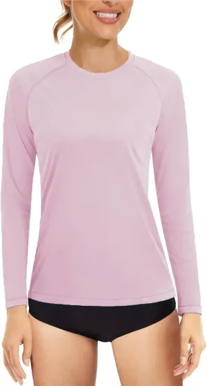 KINGFEN Women's UPF 50  Sun Protection Quick Dry Shirts Hiking Long Sleeve Tops