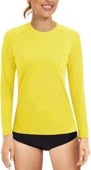 KINGFEN Women's UPF 50  Sun Protection Quick Dry Shirts Hiking Long Sleeve Tops