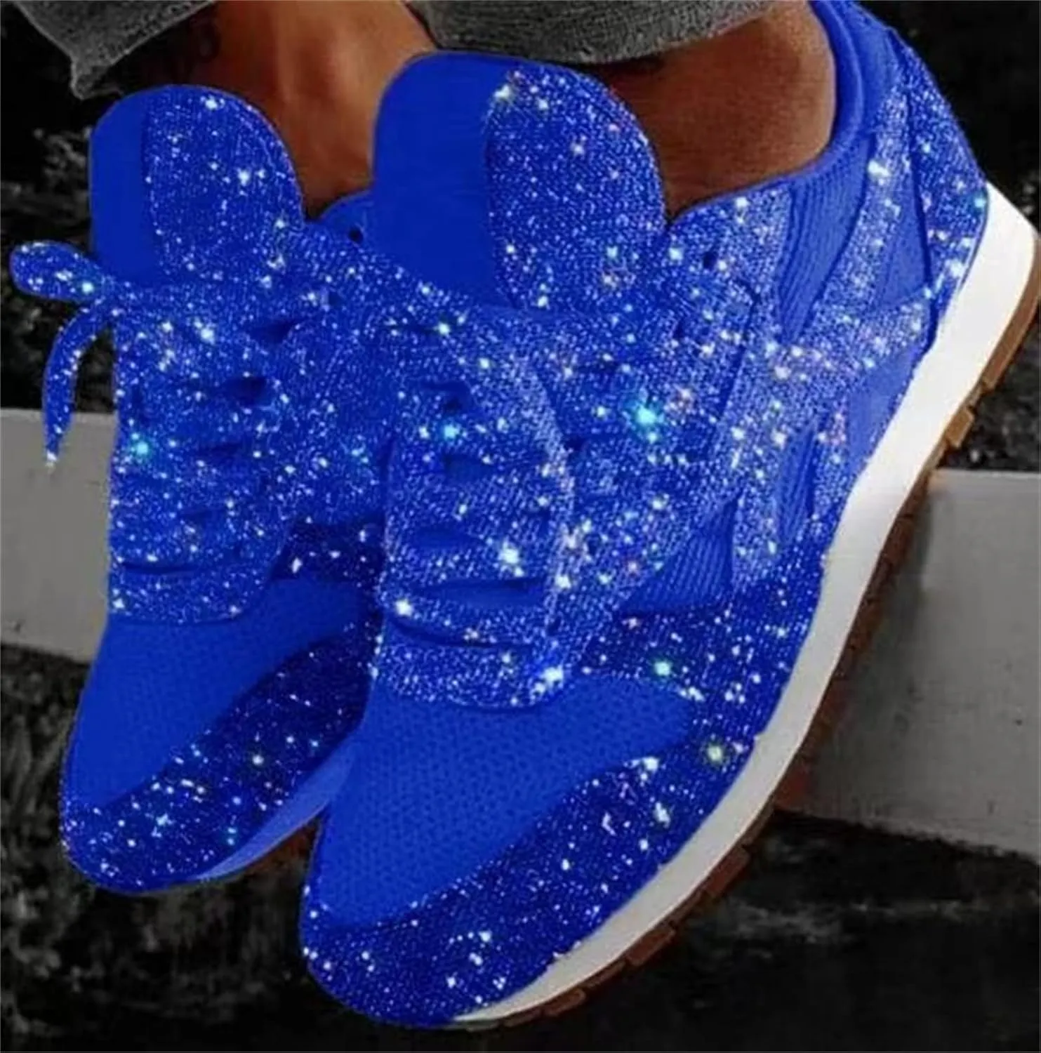 Ladmiple Shoes For Women Sneakers Trendy Walking Running Shoes Athletic Non Slip Fashion Slip On Comfort Platform Shoes