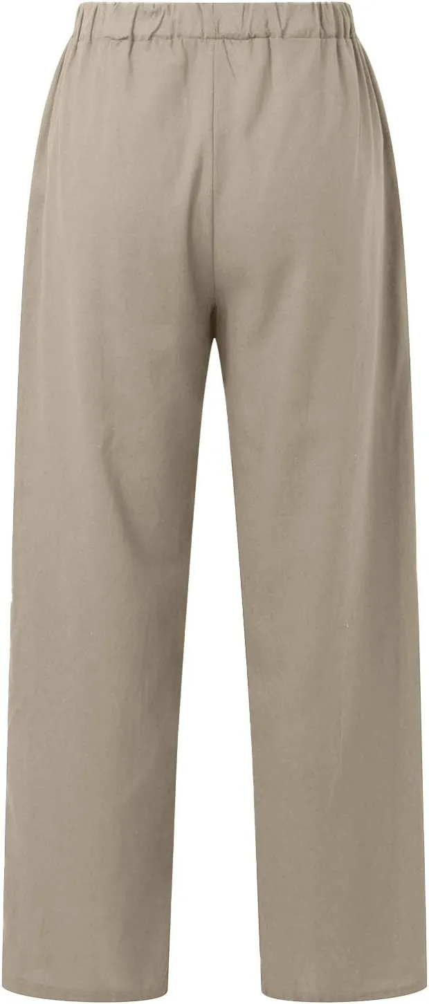 Lightweight Straight Leg Workout Pants for Women Casual Ruched Work Gym Athletic Joggers with Pockets