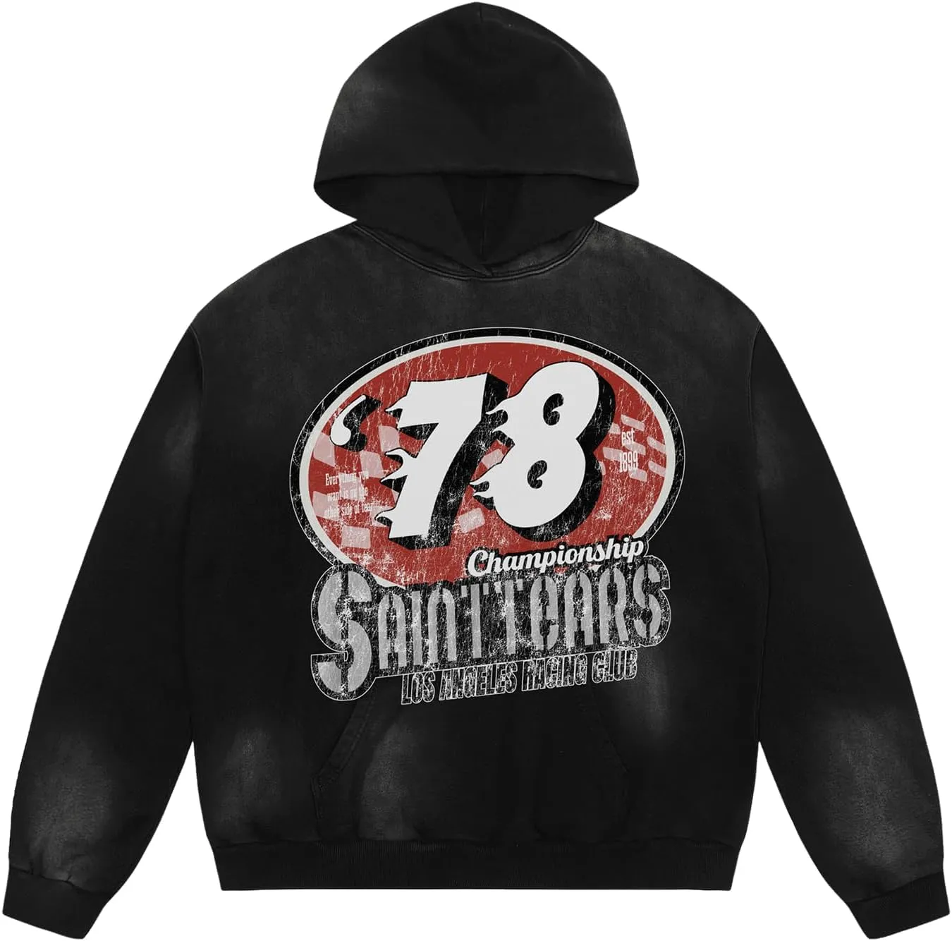 Mens Graphic Oversized Hoodie 78 Championship Print Streetwear Casual Hoodies Y2K Hooded Sweatshirt