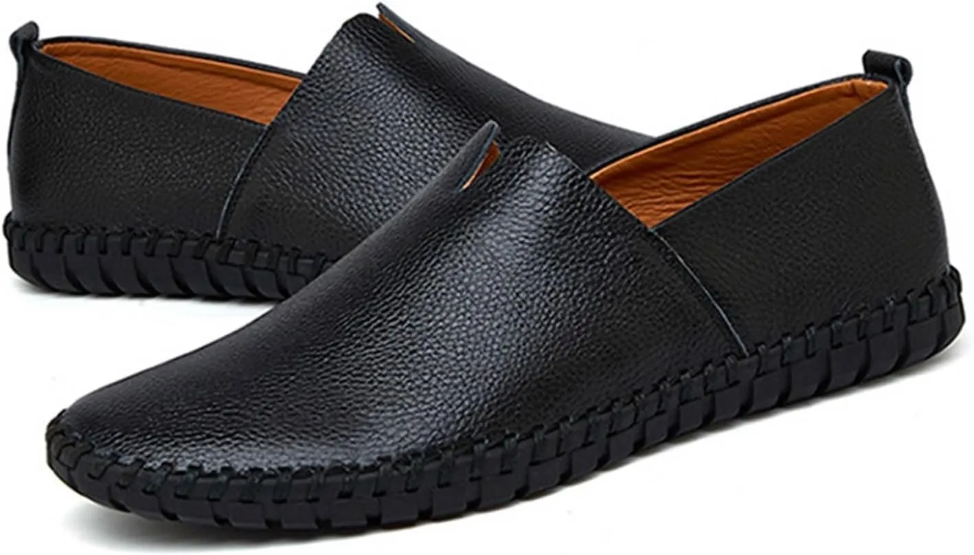 Mens Loafers & Slip-Ons Men's Slip On Loafers Fashion Breathable Flat Loafers Comfortable Slip Soft Sole Walking