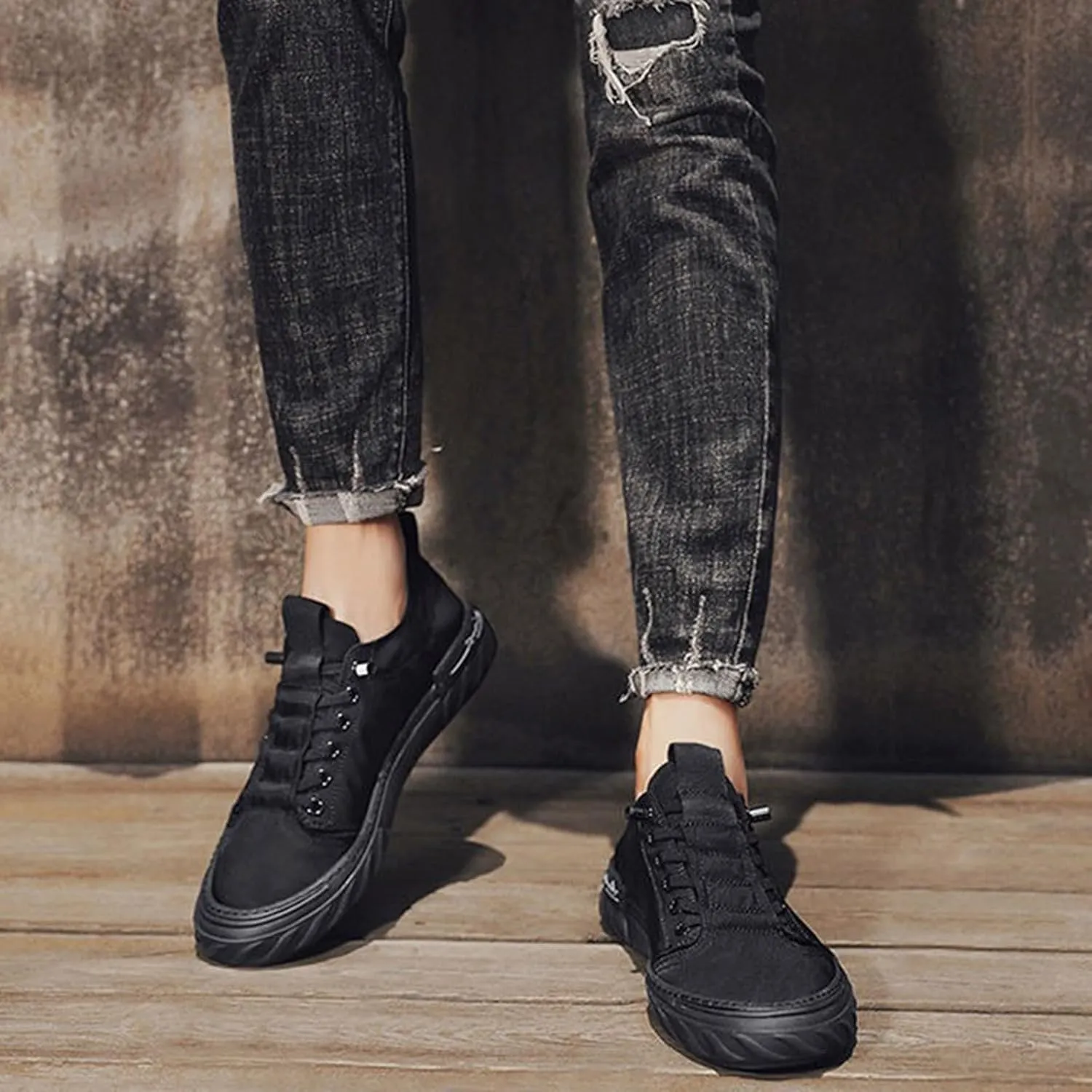 Mens Loafers & Slip-Ons Spring New Breathable Old Cloth Shoes Korean Trendy Versatile Shoes Men's Casual Canvas