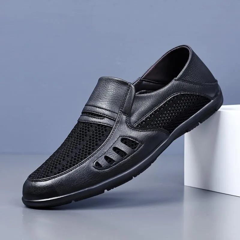 Men's Luxury Loafer Slip-On Shoes Party Dancing Shoes Wedding Shoes Mens Round Toe Non-Slip Lug Sole Business Work Office Dress Shoes Summer Breathable Walking Casual Shoes