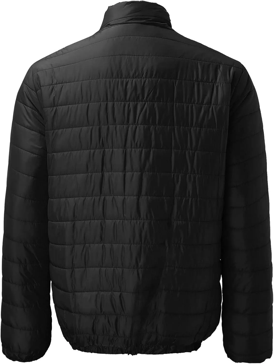 Men'S Puffer Down Jackets Lightweight Warm Coat Solid Color Thick Winter Outwear With Pockets For Travel Ski S-3XL