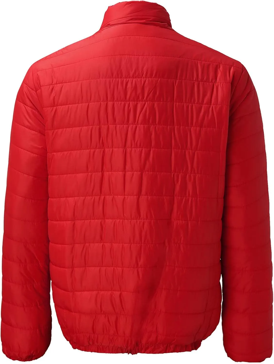 Men'S Puffer Down Jackets Lightweight Warm Coat Solid Color Thick Winter Outwear With Pockets For Travel Ski S-3XL