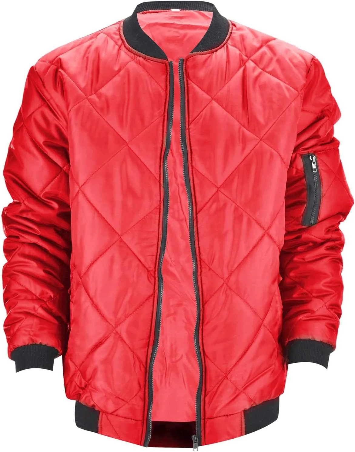 Men'S Puffer Down Jackets Lightweight Warm Coat Solid Color Thick Winter Outwear With Pockets For Travel Ski S-3XL