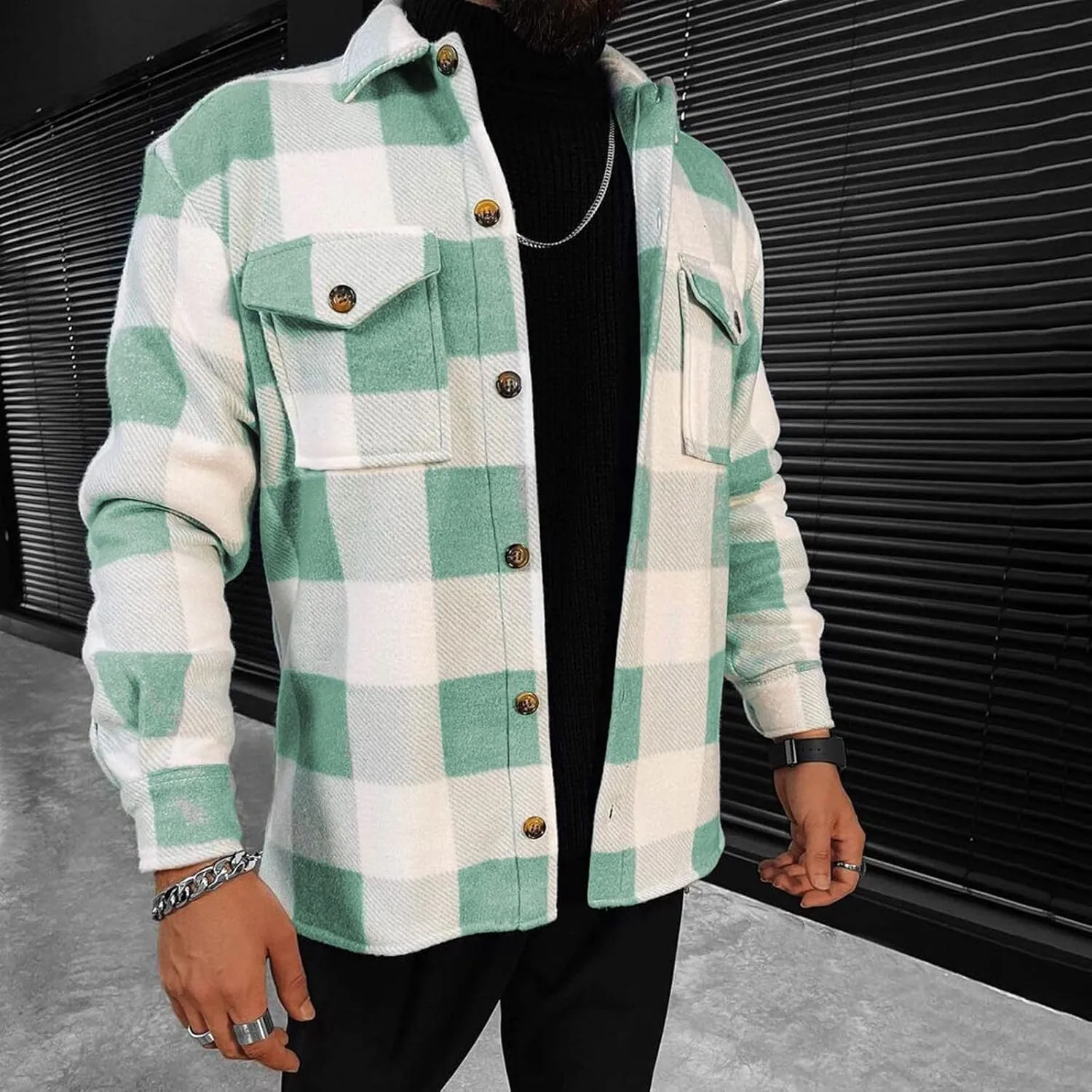Men's Winter Jacket Windproof Coat Leisure Plus Size Hat Zip Pocket Cotton-Padded Warm Soft Hooded Jacket Coats