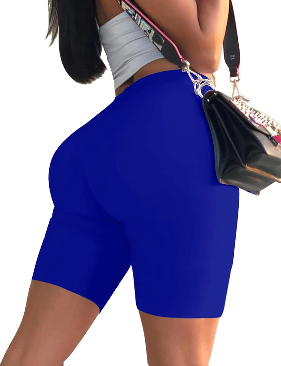 Mokoru Women's Biker Shorts High Waisted Sexy Workout Gym Athletic Shorts