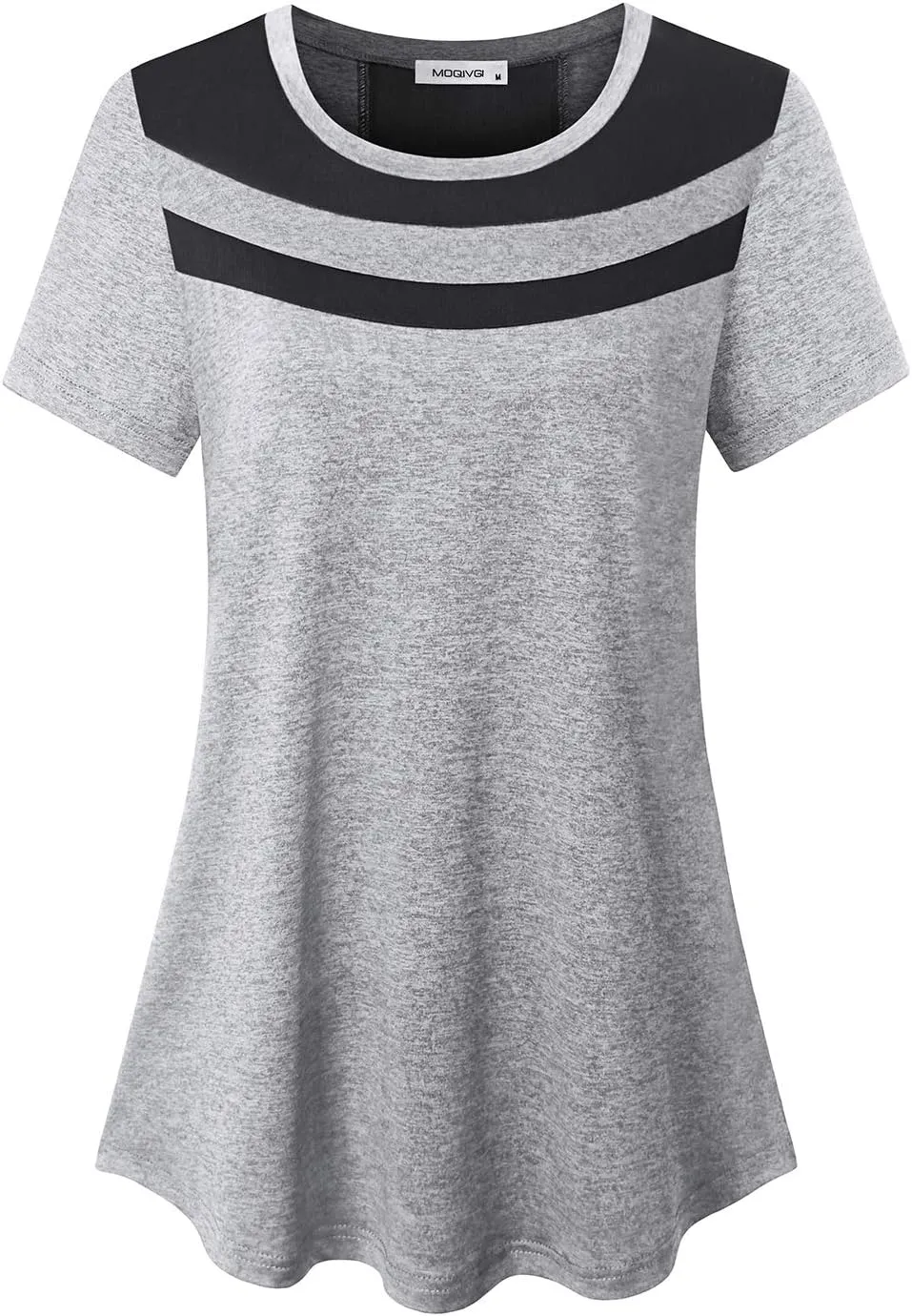 MOQIVGI Womens Short Sleeve Workout Tops Casual Wear Running Yoga Exercise Fitness Shirts Activewear