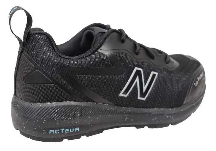 NEW BALANCE LOGIC WOMENS CARBON TOE SAFETY JOGGER BLACK AQUA