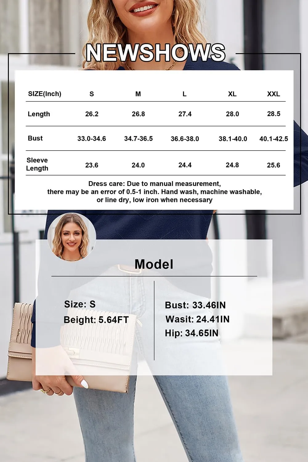 Newshows Womens 2024 Fall Long Sleeve Sweaters Tops Fashion Business Casual Outfits Crew Dressy Knit Shirts Pullover Blouse