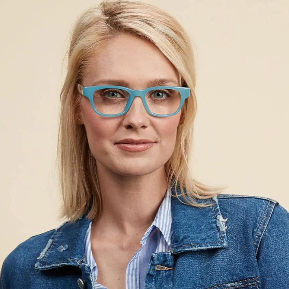 Peepers by PeeperSpecs Women's Vintage Vibes Rectangular Blue Light Blocking Reading Glasses