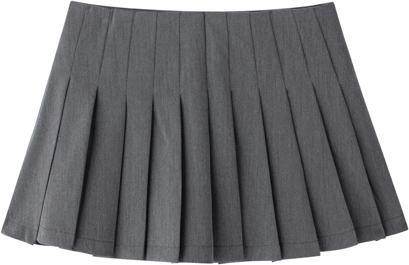 Perbai Womens High Waisted Y2K Mini Pleated Skirts Sexy A Line Flowy Tennis Skater Skirts