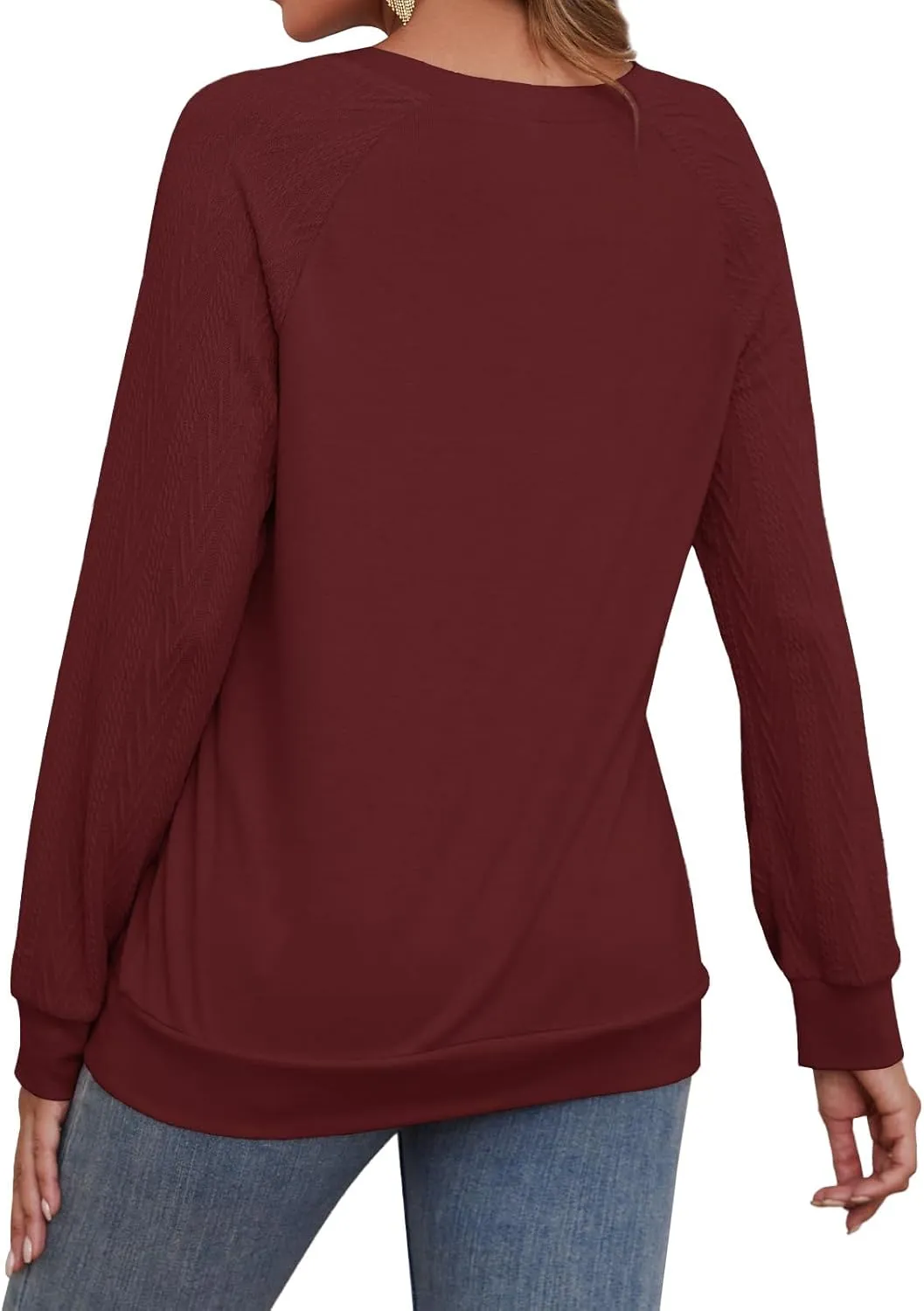 Shirts for Women Lightweight Business Casual Long Sleeve Crewneck Tops Womens Fashion 2025