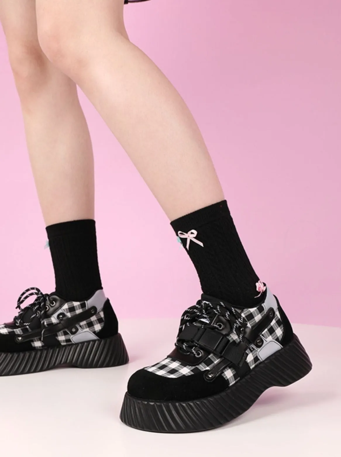 Shoes Hot Buckle Girl Doll Contrast