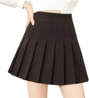 Short Skirts for Women Summer School Uniform Girl High Waist Mini Pleated Skirt