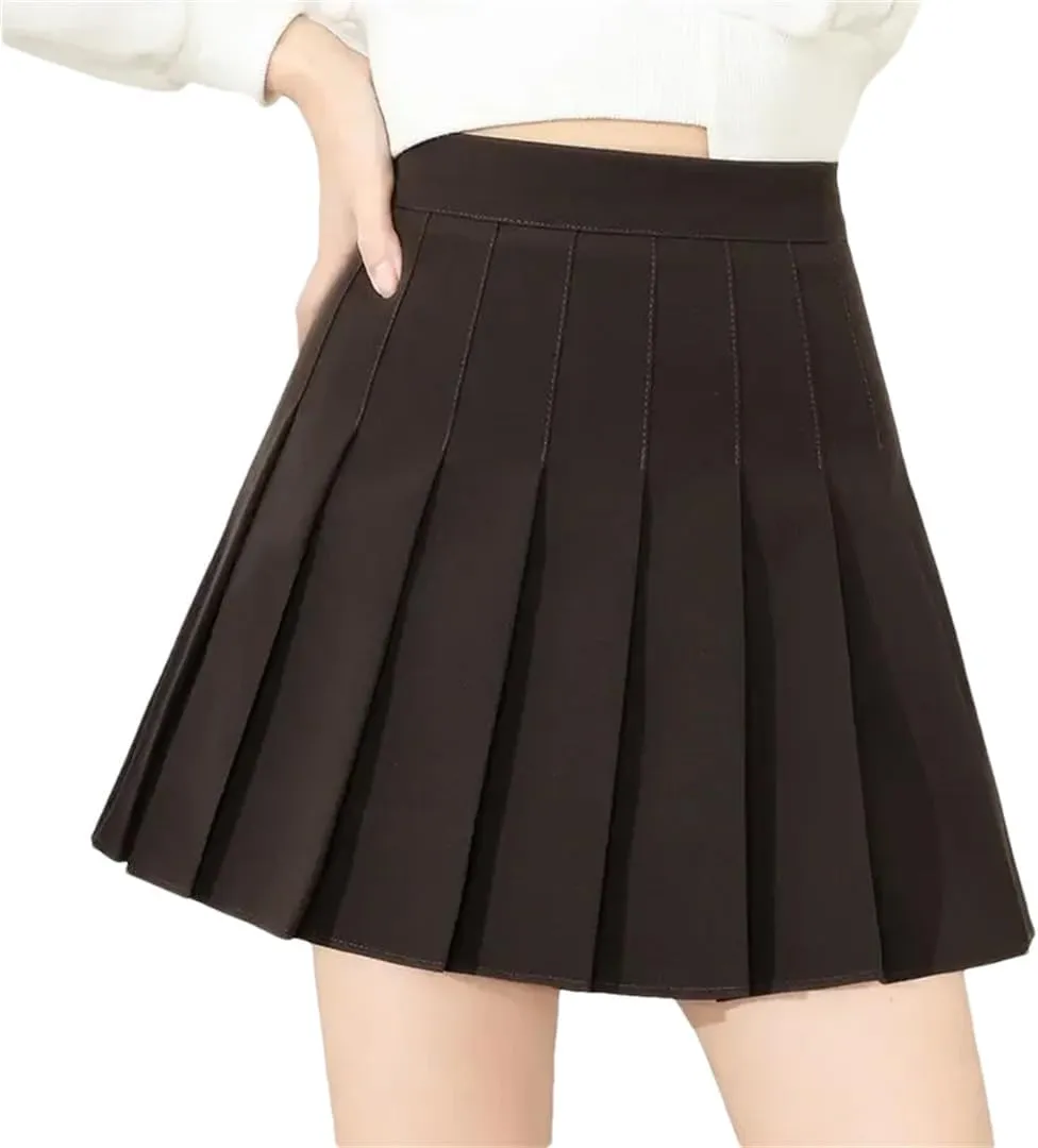 Short Skirts for Women Summer School Uniform Girl High Waist Mini Pleated Skirt