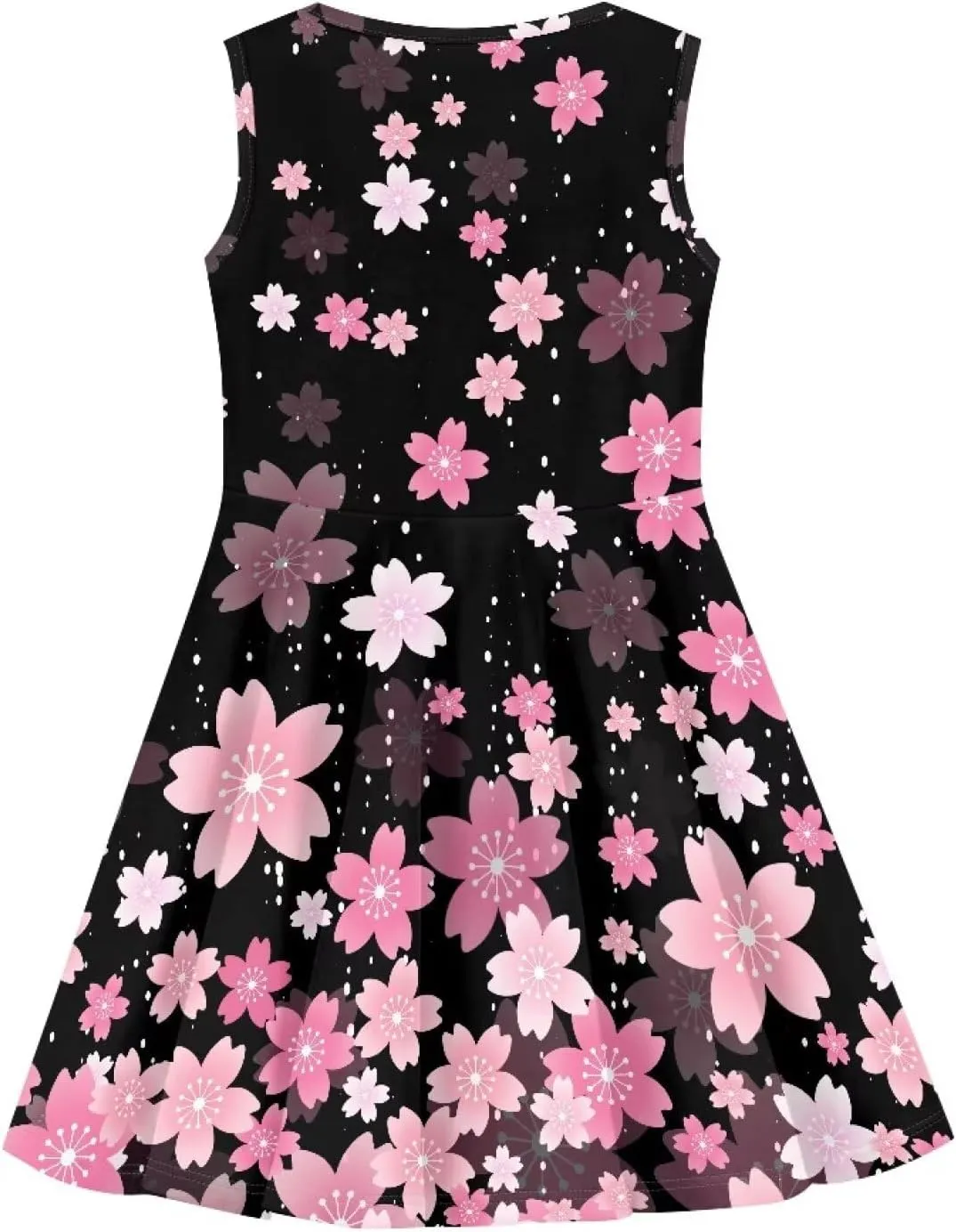 Summer Dresses Girls Elegant Sweet Midi Spring Sundresses Party Dresses Sleeveless Suitable 3-16 Years Old