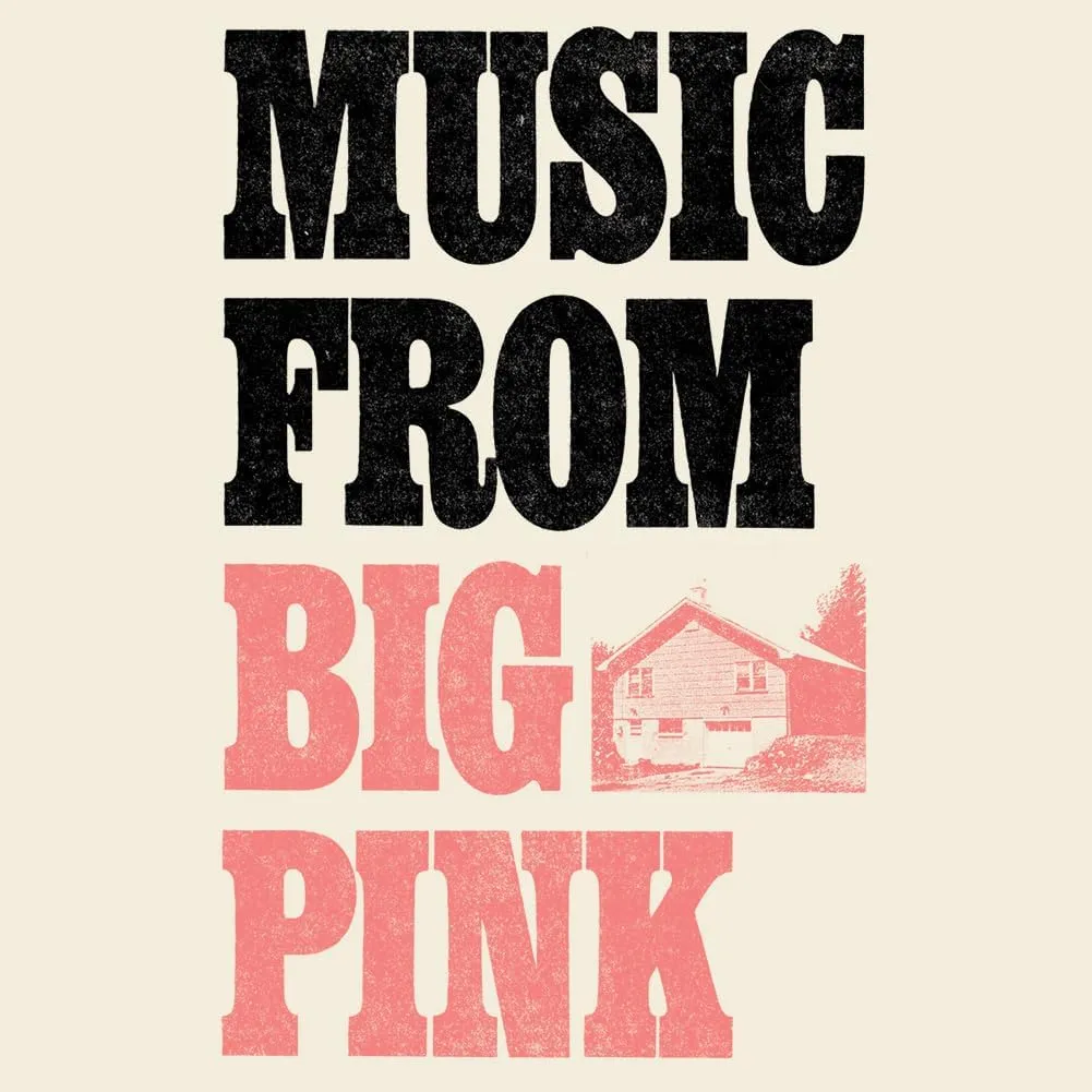 The Band T Shirt Big Pink Natural Front & Back Print Adult Folk Rock Music Vintage Style Graphic Tees