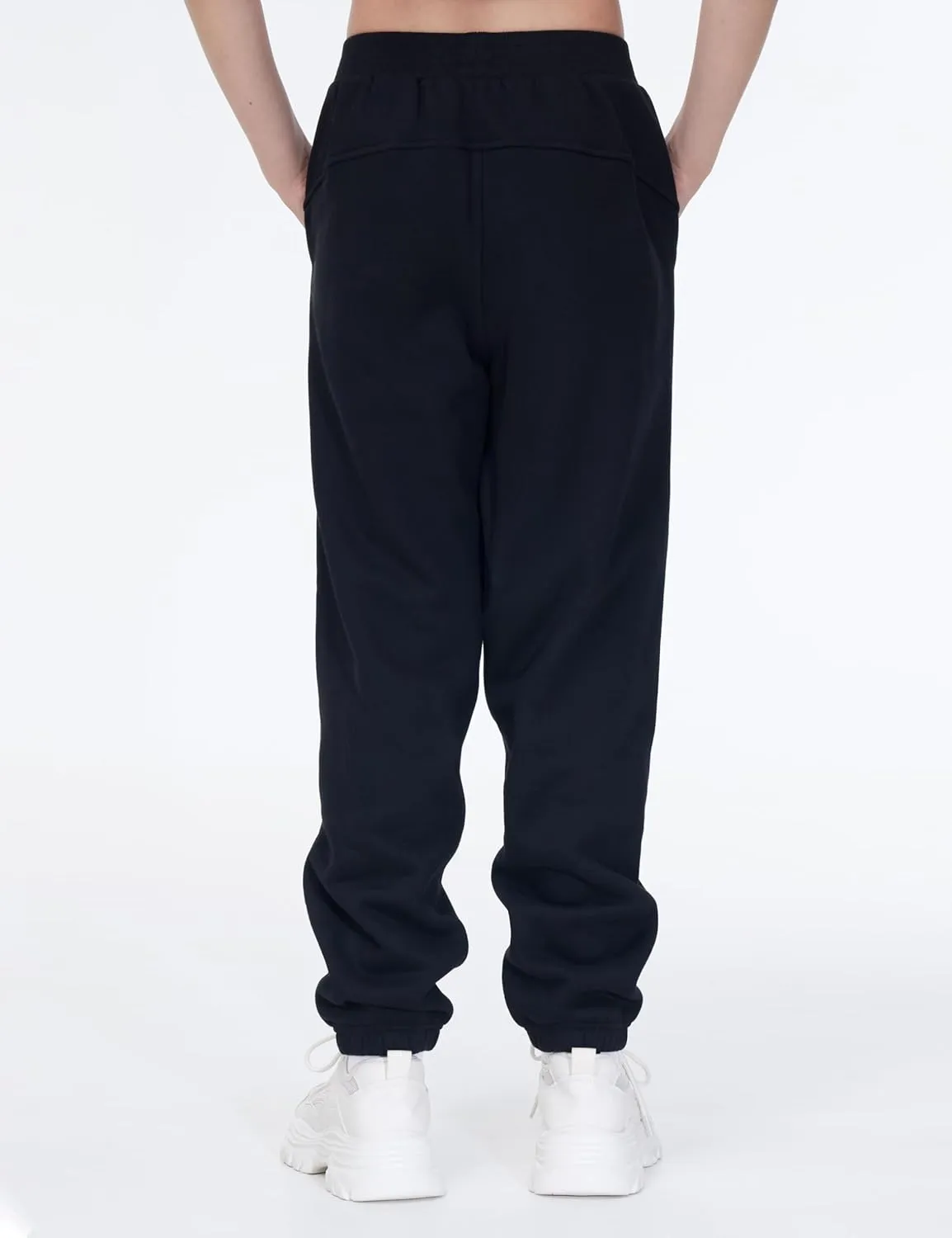 THE GYM PEOPLE Girl's Fleece Tapered Workout Sweatpants Warm Soft Athletic Joggers Pants with Pockets