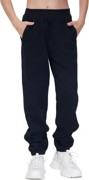 THE GYM PEOPLE Girl's Fleece Tapered Workout Sweatpants Warm Soft Athletic Joggers Pants with Pockets
