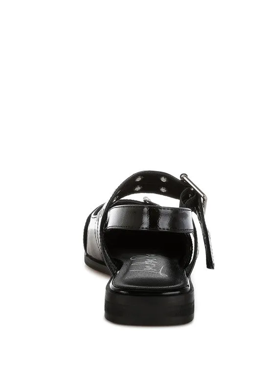 The Rag Company Betula Eyelets & Buckle Detail Flats