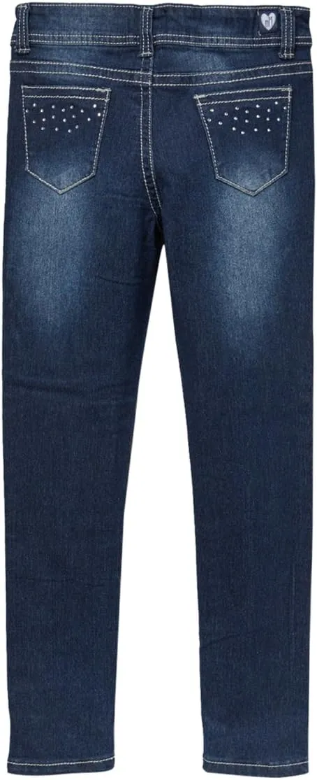 ToBeInStyle Girls Denim Easy Styling Classic Timeless Everyday Jeans Zip-Up Closure