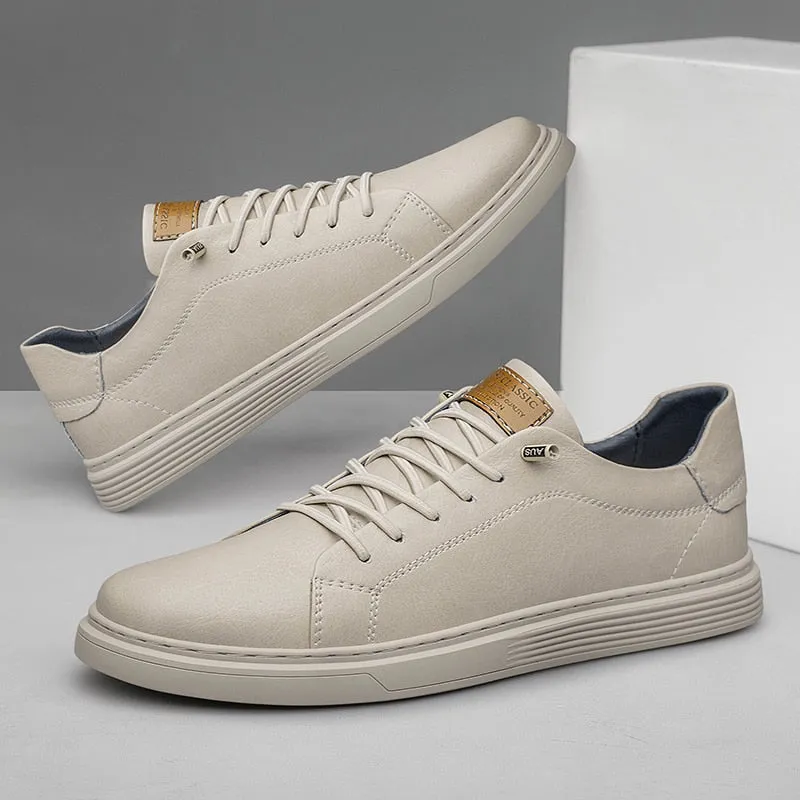 Vera | Italian Leather Lace-Up Sneakers